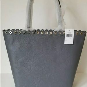NEW Kate Spade Paloma Road Rosemary Large Leather Bag in Smoky Pearl Grey
